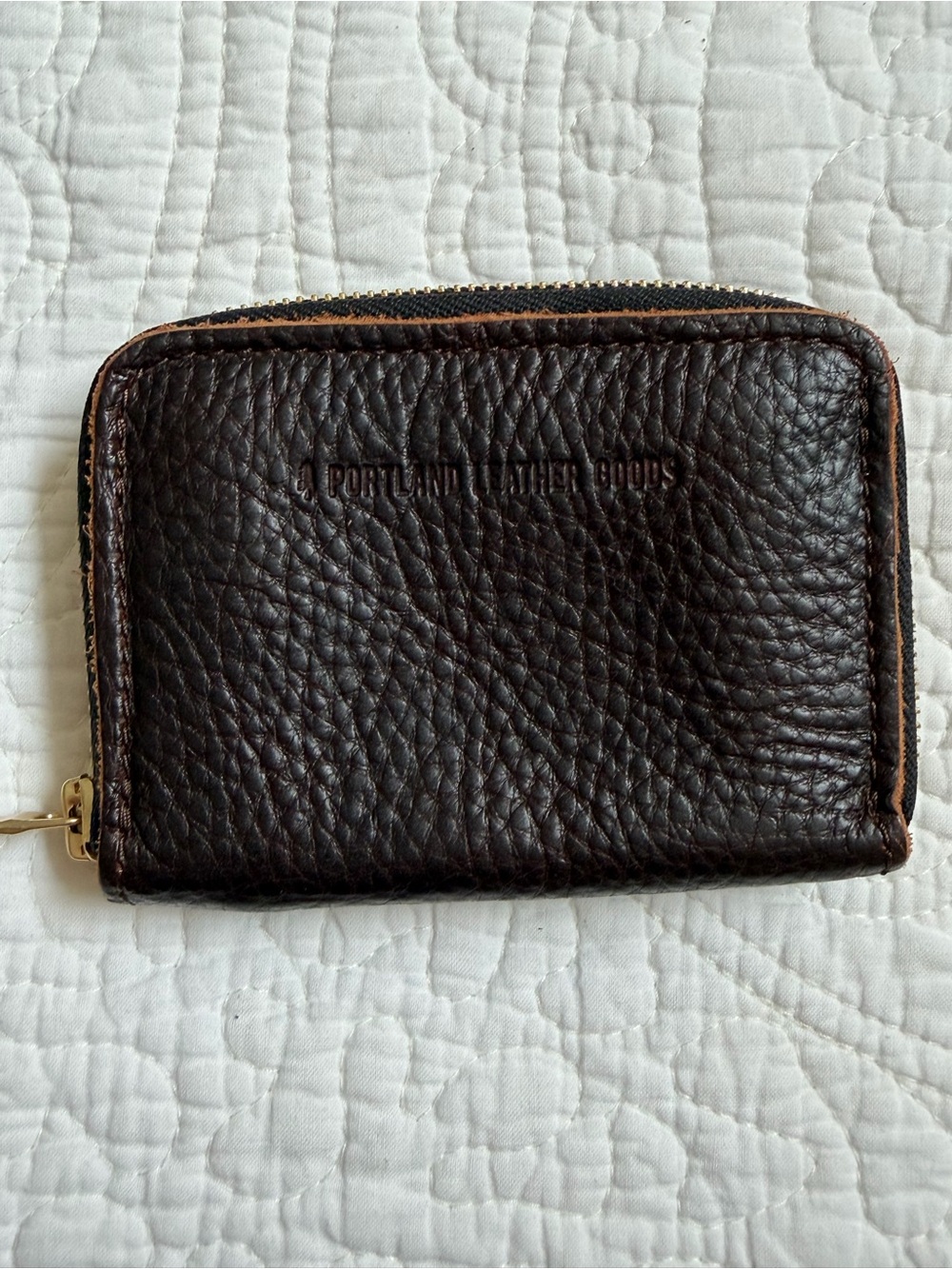 Portland Leather Metro Mini Crossbody and small zip wallet dark brown - Picture 8 of 9